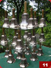 Kolekcja dzwonkw szkolnych z drewnian rczk wykonana dla Publicznego Gimnazjum Nr3 w Putusku.