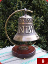 Dzwonek z logiem NBP na potrzeby siedziby Banku w Starewsi (16cm x 16,5cm)